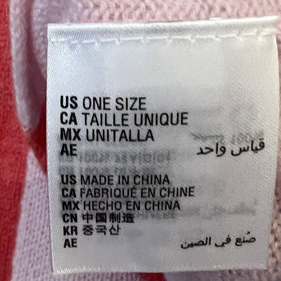 Charter Club 100% Cashmere Oversized Scarf Wrap Shawl Serape Combo Pink Coral - Picture 6 of 8